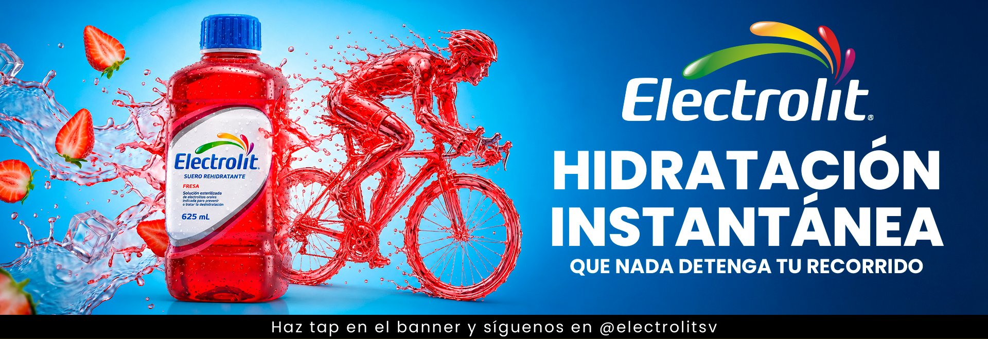 Electrolit - Hidratación instantánea que nada detenga tu recorrido